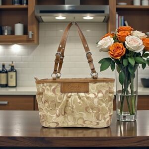 Coach Tan and Cream Women's Bag